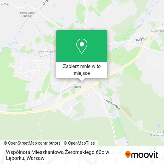 Mapa Wspólnota Mieszkaniowa Żeromskiego 60c w Lęborku