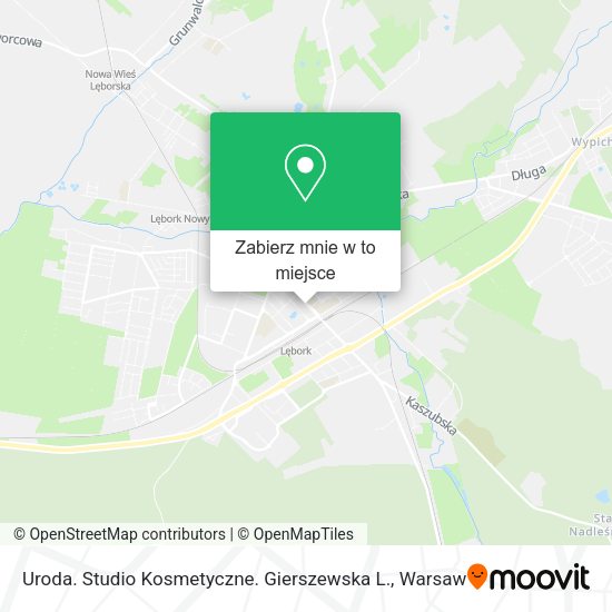 Mapa Uroda. Studio Kosmetyczne. Gierszewska L.