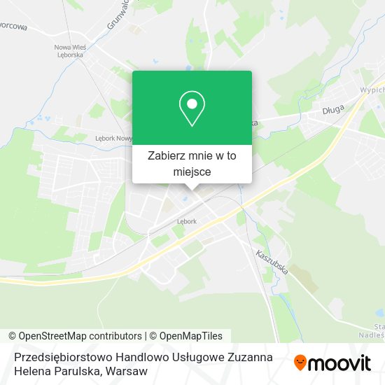 Mapa Przedsiębiorstowo Handlowo Usługowe Zuzanna Helena Parulska