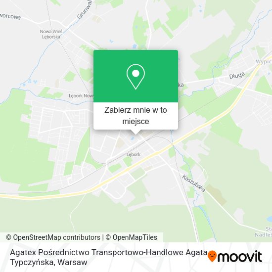 Mapa Agatex Pośrednictwo Transportowo-Handlowe Agata Typczyńska