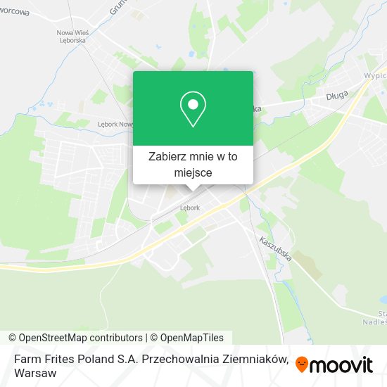 Mapa Farm Frites Poland S.A. Przechowalnia Ziemniaków