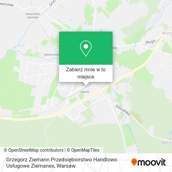 Mapa Grzegorz Ziemann Przedsiębiorstwo Handlowo Usługowe Ziemanex