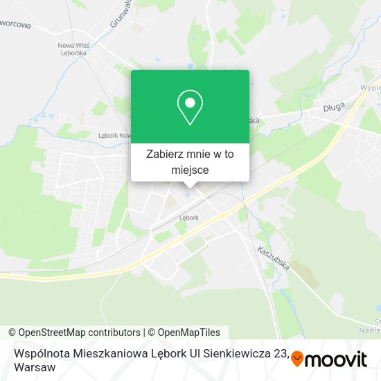 Mapa Wspólnota Mieszkaniowa Lębork Ul Sienkiewicza 23