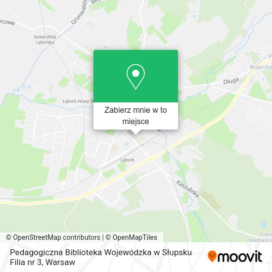 Mapa Pedagogiczna Biblioteka Wojewódzka w Słupsku Filia nr 3