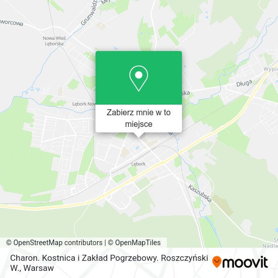 Mapa Charon. Kostnica i Zakład Pogrzebowy. Roszczyński W.