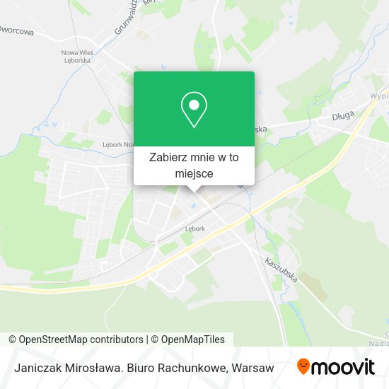 Mapa Janiczak Mirosława. Biuro Rachunkowe