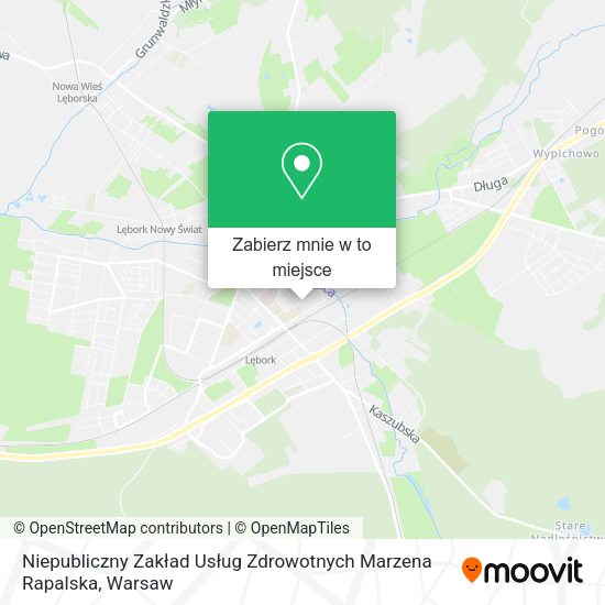 Mapa Niepubliczny Zakład Usług Zdrowotnych Marzena Rapalska