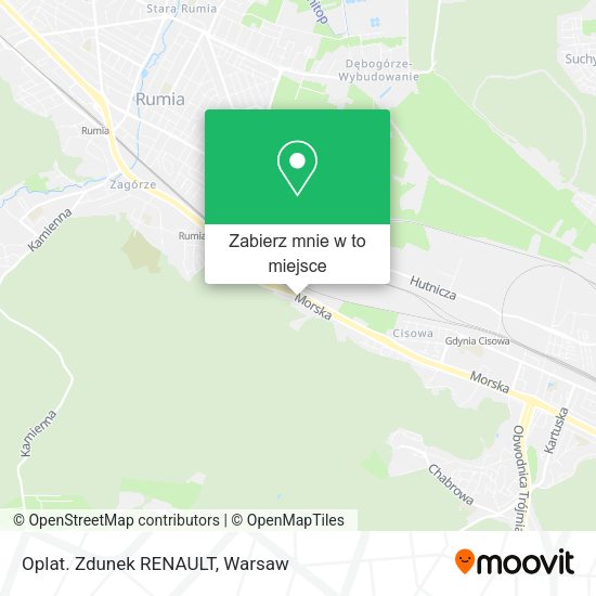 Mapa Oplat. Zdunek RENAULT