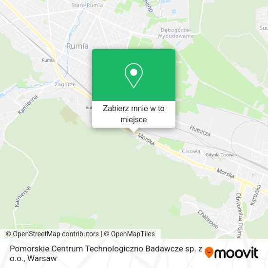 Mapa Pomorskie Centrum Technologiczno Badawcze sp. z o.o.