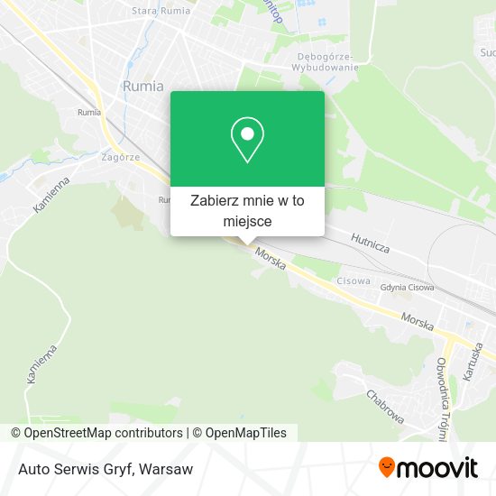 Mapa Auto Serwis Gryf