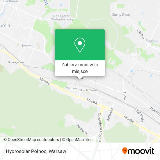 Mapa Hydrosolar Północ