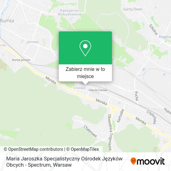 Mapa Maria Jaroszka Specjalistyczny Ośrodek Języków Obcych - Spectrum