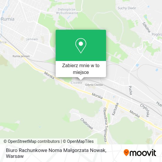 Mapa Biuro Rachunkowe Noma Małgorzata Nowak