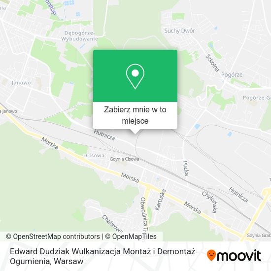 Mapa Edward Dudziak Wulkanizacja Montaż i Demontaż Ogumienia