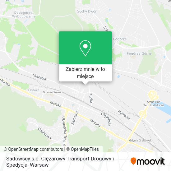 Mapa Sadowscy s.c. Ciężarowy Transport Drogowy i Spedycja