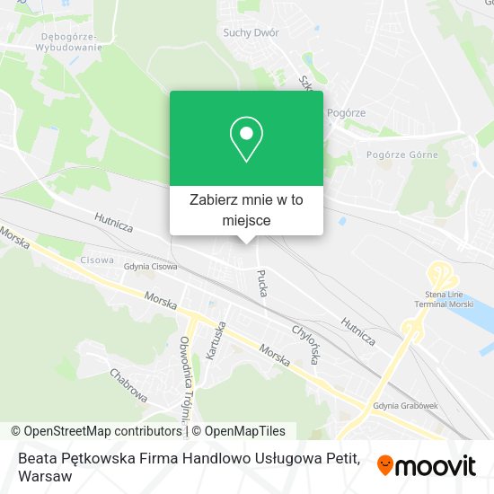 Mapa Beata Pętkowska Firma Handlowo Usługowa Petit