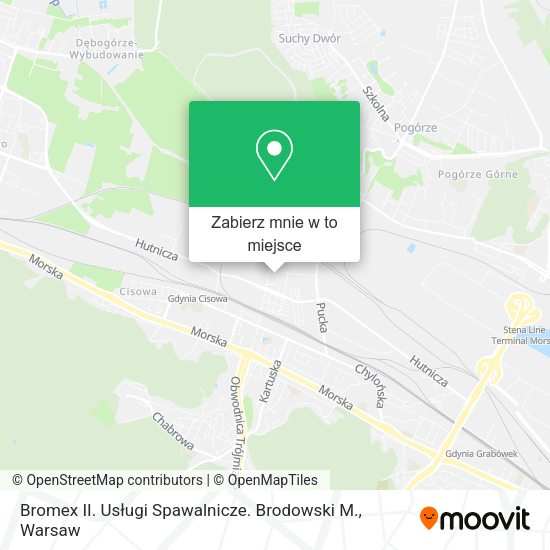 Mapa Bromex II. Usługi Spawalnicze. Brodowski M.