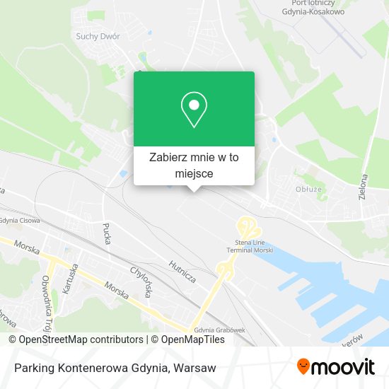 Mapa Parking Kontenerowa Gdynia