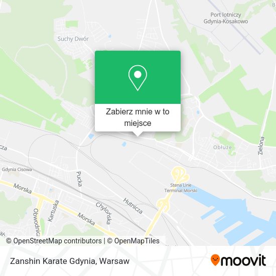 Mapa Zanshin Karate Gdynia