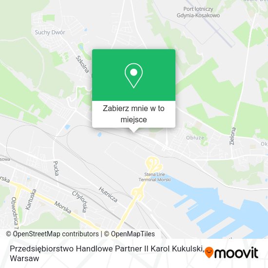 Mapa Przedsiębiorstwo Handlowe Partner II Karol Kukulski