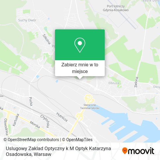 Mapa Uslugowy Zaklad Optyczny k M Optyk Katarzyna Osadowska