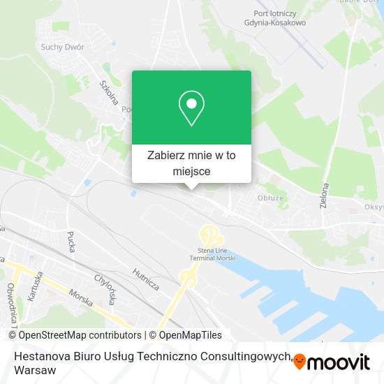 Mapa Hestanova Biuro Usług Techniczno Consultingowych