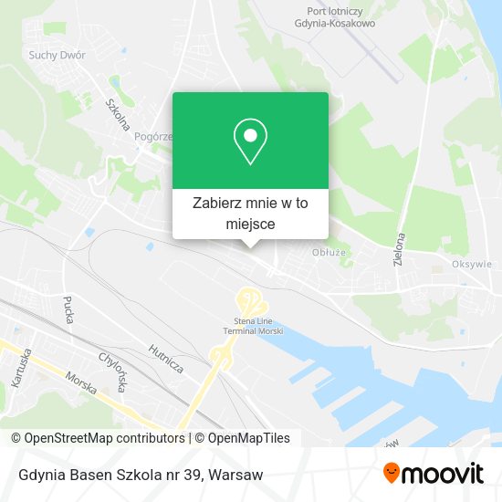 Mapa Gdynia Basen Szkola nr 39