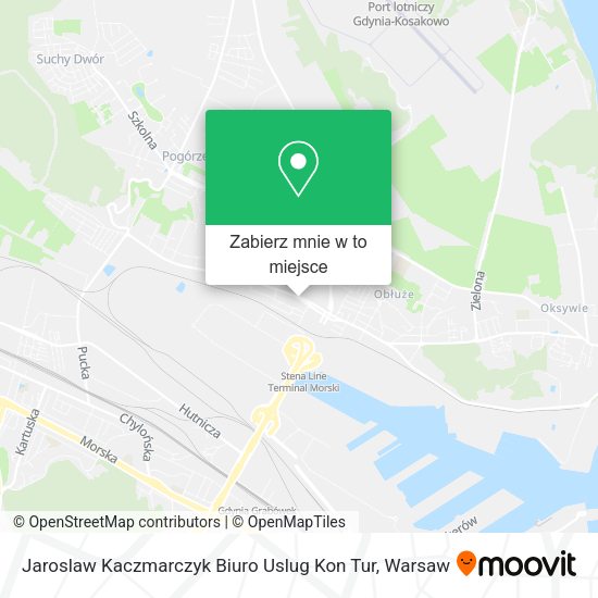 Mapa Jaroslaw Kaczmarczyk Biuro Uslug Kon Tur