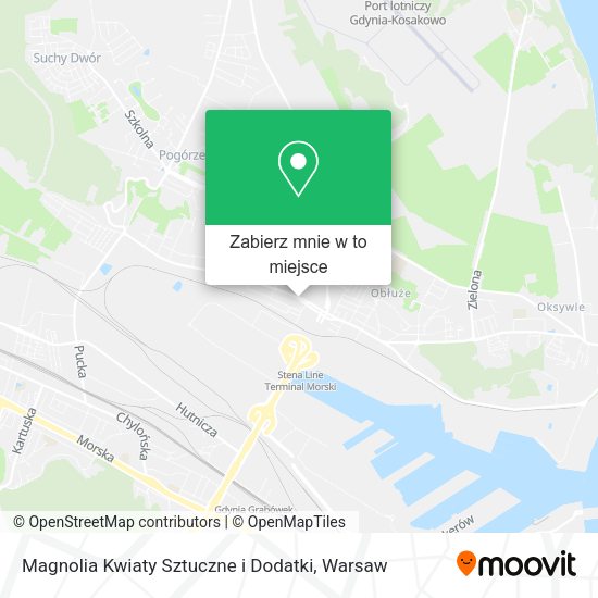 Mapa Magnolia Kwiaty Sztuczne i Dodatki