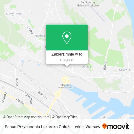 Mapa Sanus Przychodnia Lekarska Obłuże Leśne