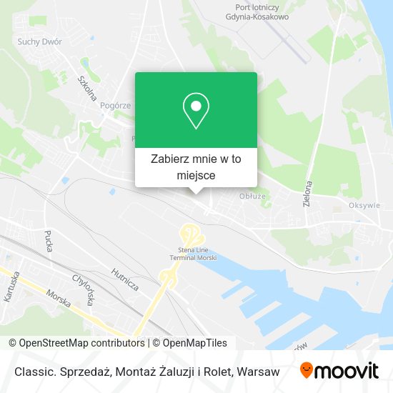 Mapa Classic. Sprzedaż, Montaż Żaluzji i Rolet