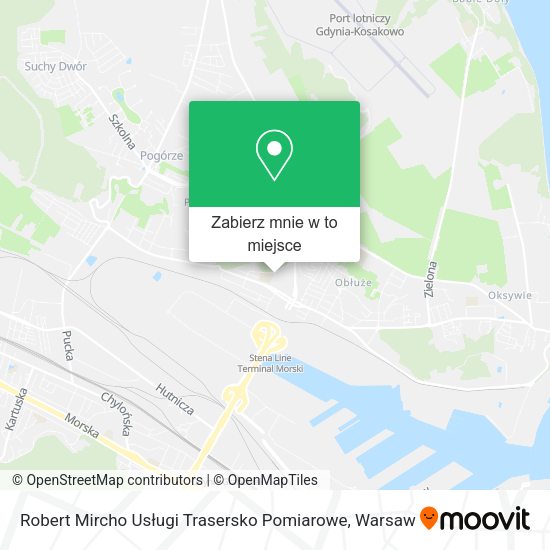 Mapa Robert Mircho Usługi Trasersko Pomiarowe