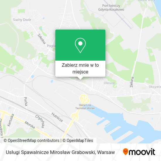 Mapa Usługi Spawalnicze Mirosław Grabowski