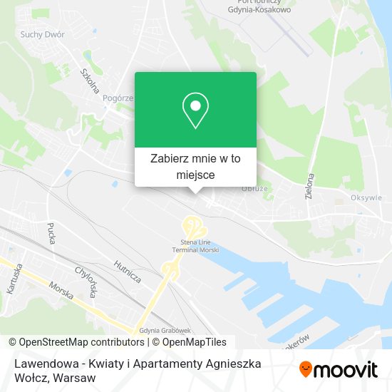 Mapa Lawendowa - Kwiaty i Apartamenty Agnieszka Wołcz