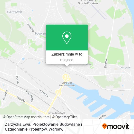 Mapa Zarzycka Ewa. Projektowanie Budowlane i Uzgadnianie Projektów