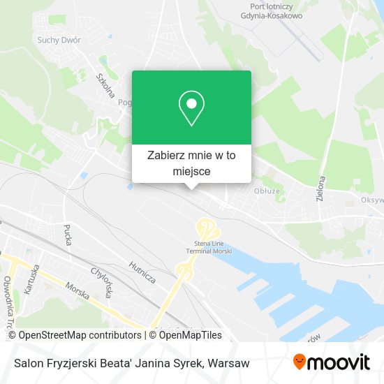 Mapa Salon Fryzjerski Beata' Janina Syrek