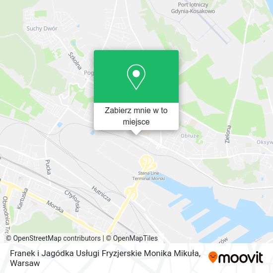 Mapa Franek i Jagódka Usługi Fryzjerskie Monika Mikuła