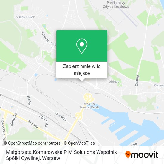 Mapa Małgorzata Komarowska P M Solutions Wspólnik Spółki Cywilnej