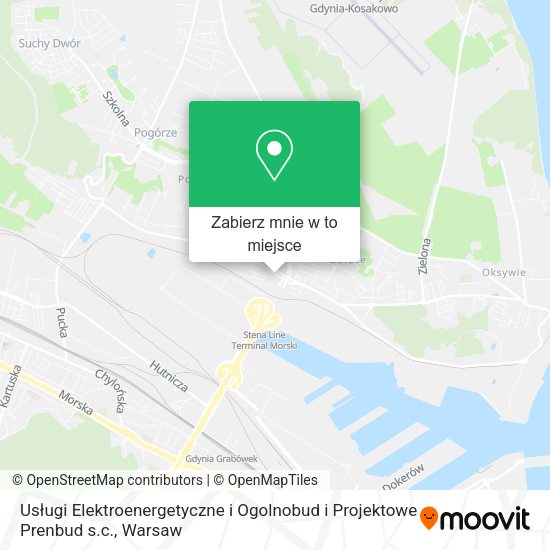 Mapa Usługi Elektroenergetyczne i Ogolnobud i Projektowe Prenbud s.c.