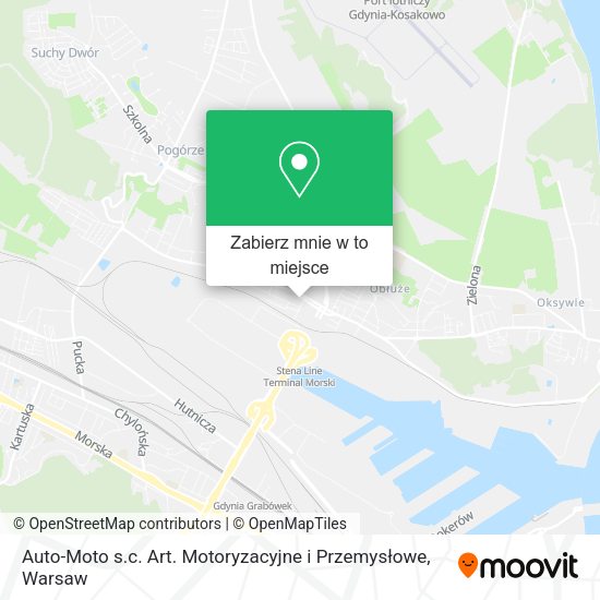 Mapa Auto-Moto s.c. Art. Motoryzacyjne i Przemysłowe