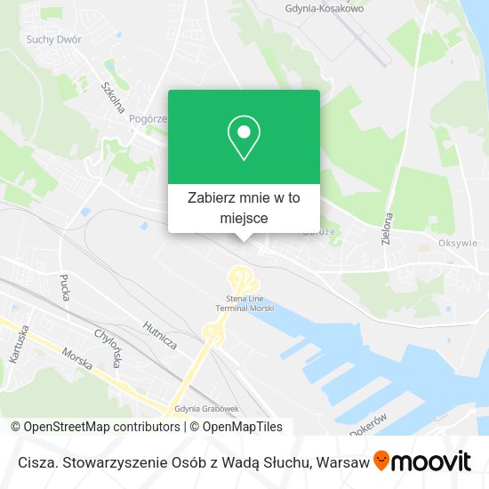 Mapa Cisza. Stowarzyszenie Osób z Wadą Słuchu