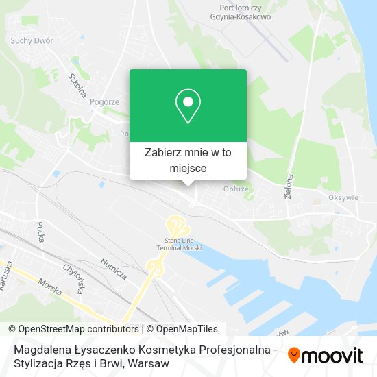 Mapa Magdalena Łysaczenko Kosmetyka Profesjonalna - Stylizacja Rzęs i Brwi