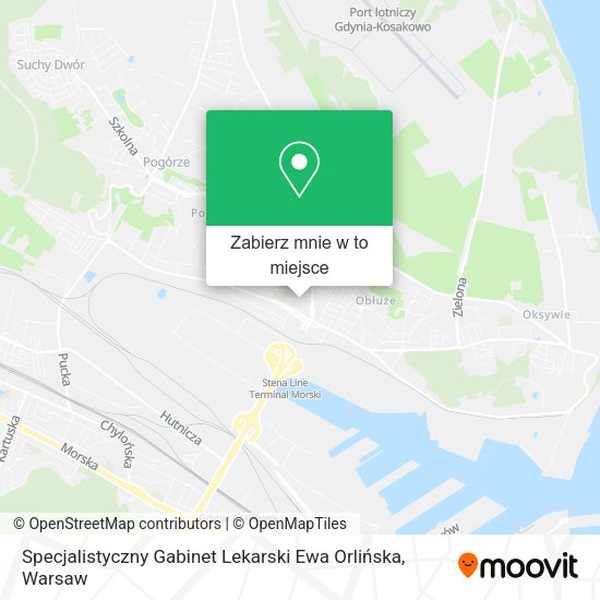 Mapa Specjalistyczny Gabinet Lekarski Ewa Orlińska