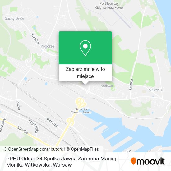 Mapa PPHU Orkan 34 Spolka Jawna Zaremba Maciej Monika Witkowska