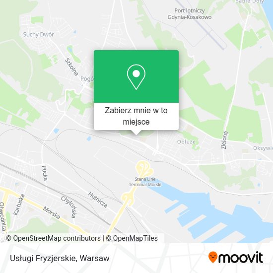 Mapa Usługi Fryzjerskie