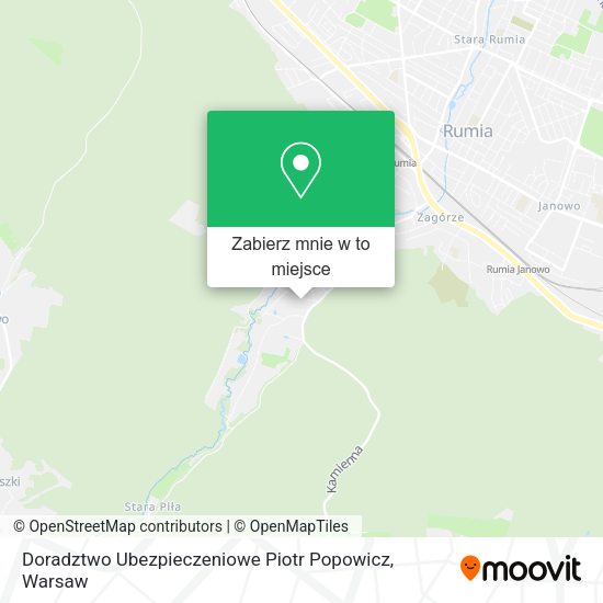 Mapa Doradztwo Ubezpieczeniowe Piotr Popowicz