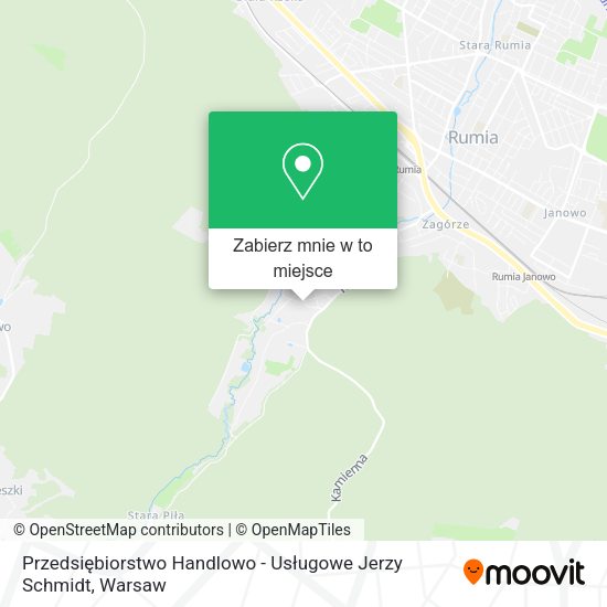 Mapa Przedsiębiorstwo Handlowo - Usługowe Jerzy Schmidt