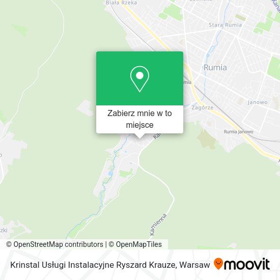 Mapa Krinstal Usługi Instalacyjne Ryszard Krauze