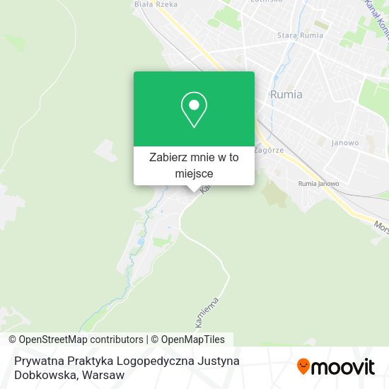 Mapa Prywatna Praktyka Logopedyczna Justyna Dobkowska