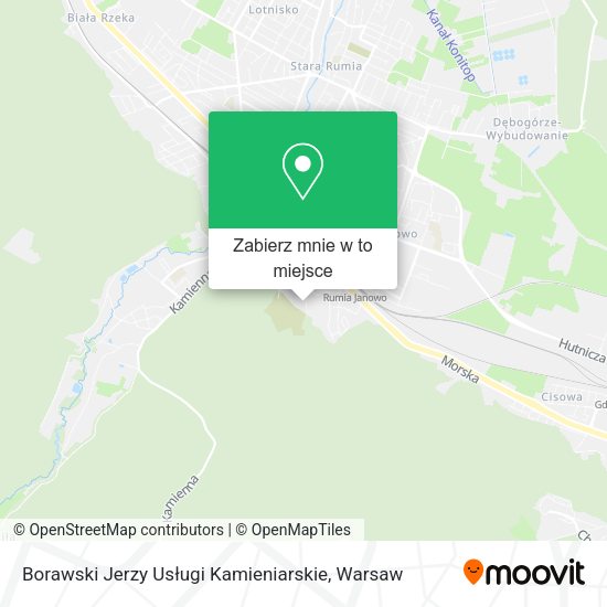 Mapa Borawski Jerzy Usługi Kamieniarskie